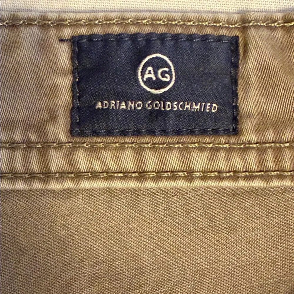 AG Adriano Goldschmied The Graduate Tailored Leg Brown Stretch Jeans 29x31